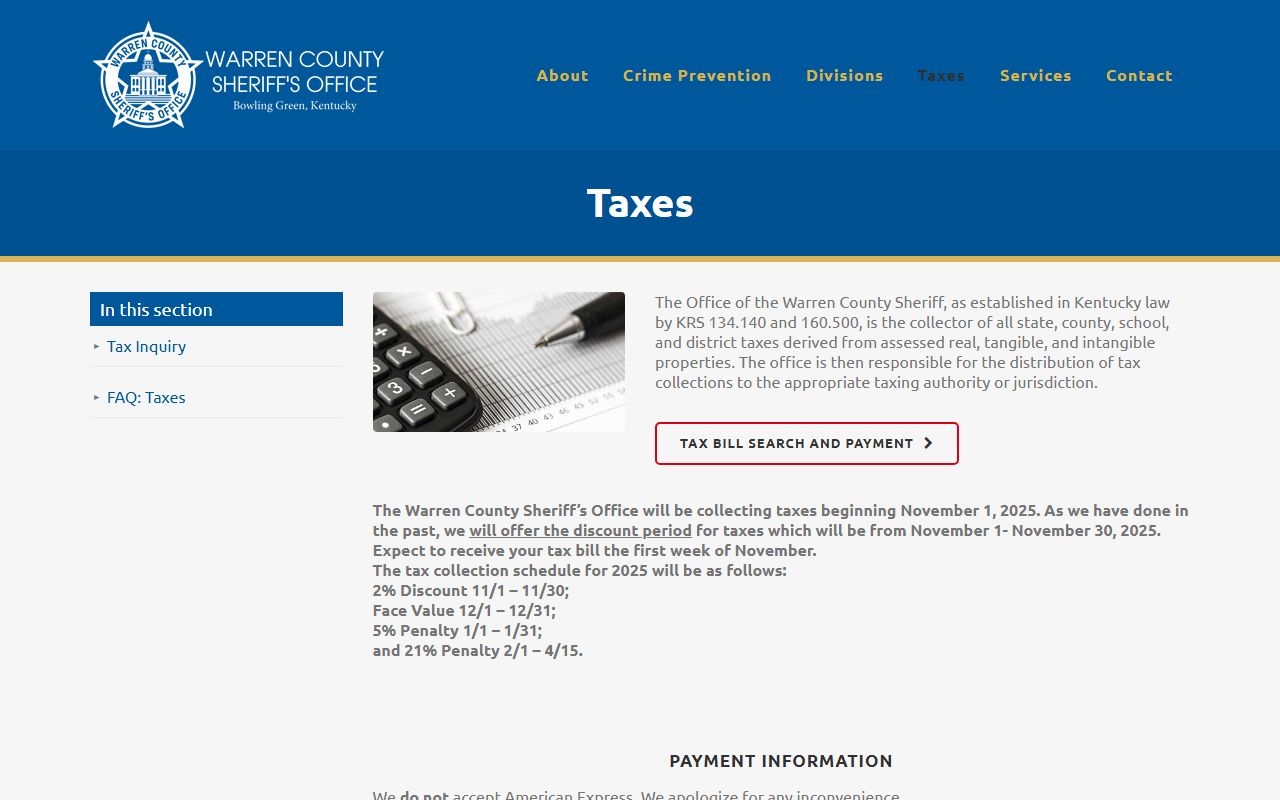 Bowling Green county tax payment