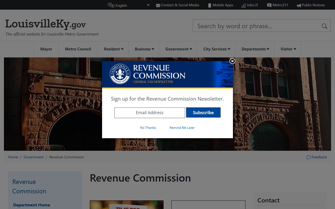 Louisville Metro Revenue Commission