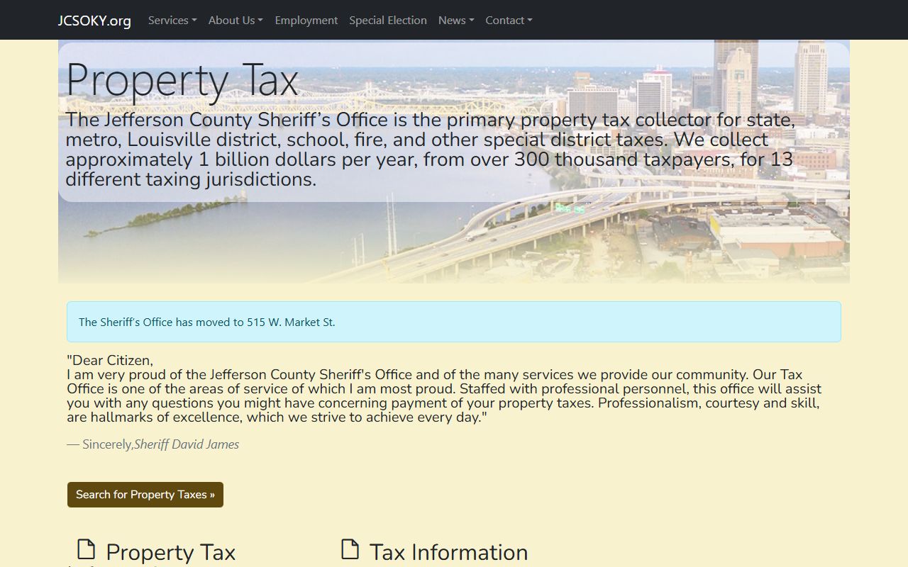 Louisville tax payment portal