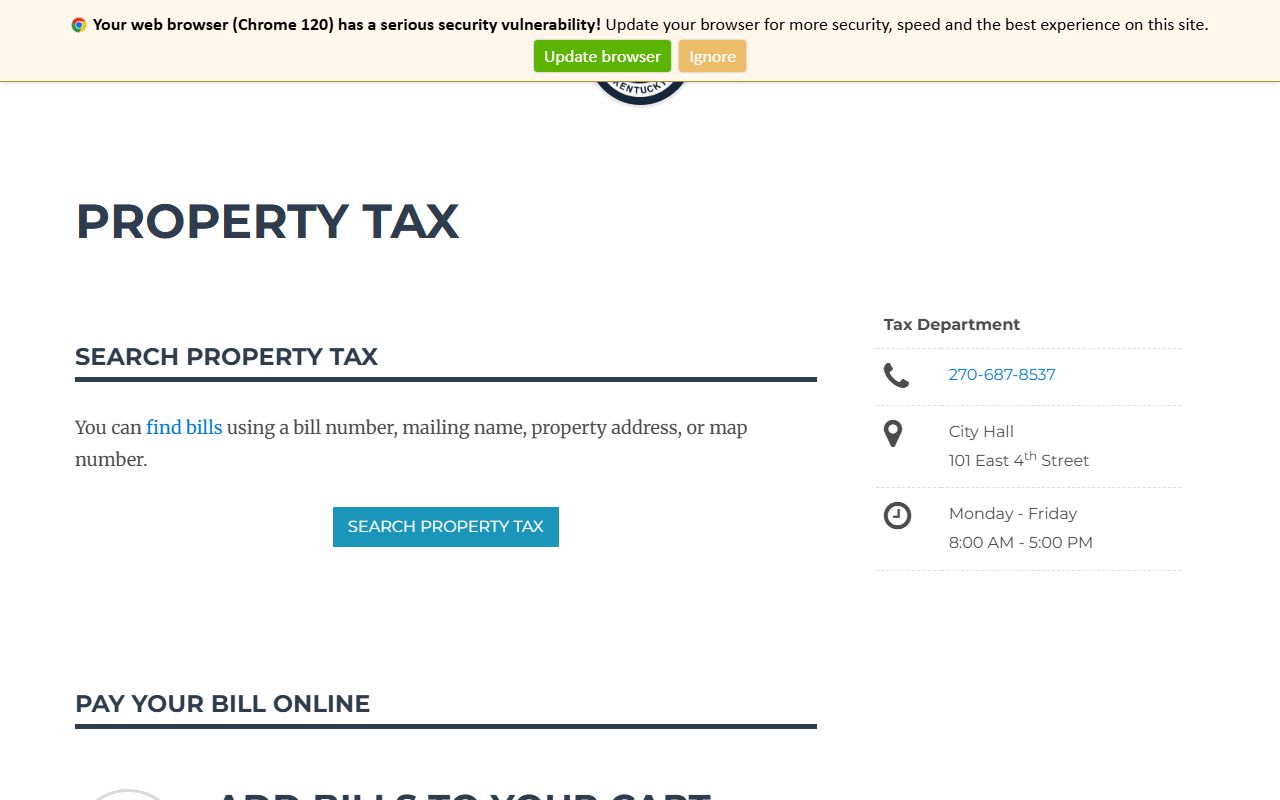 Owensboro city tax portal