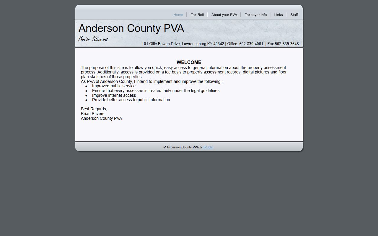Anderson County property records