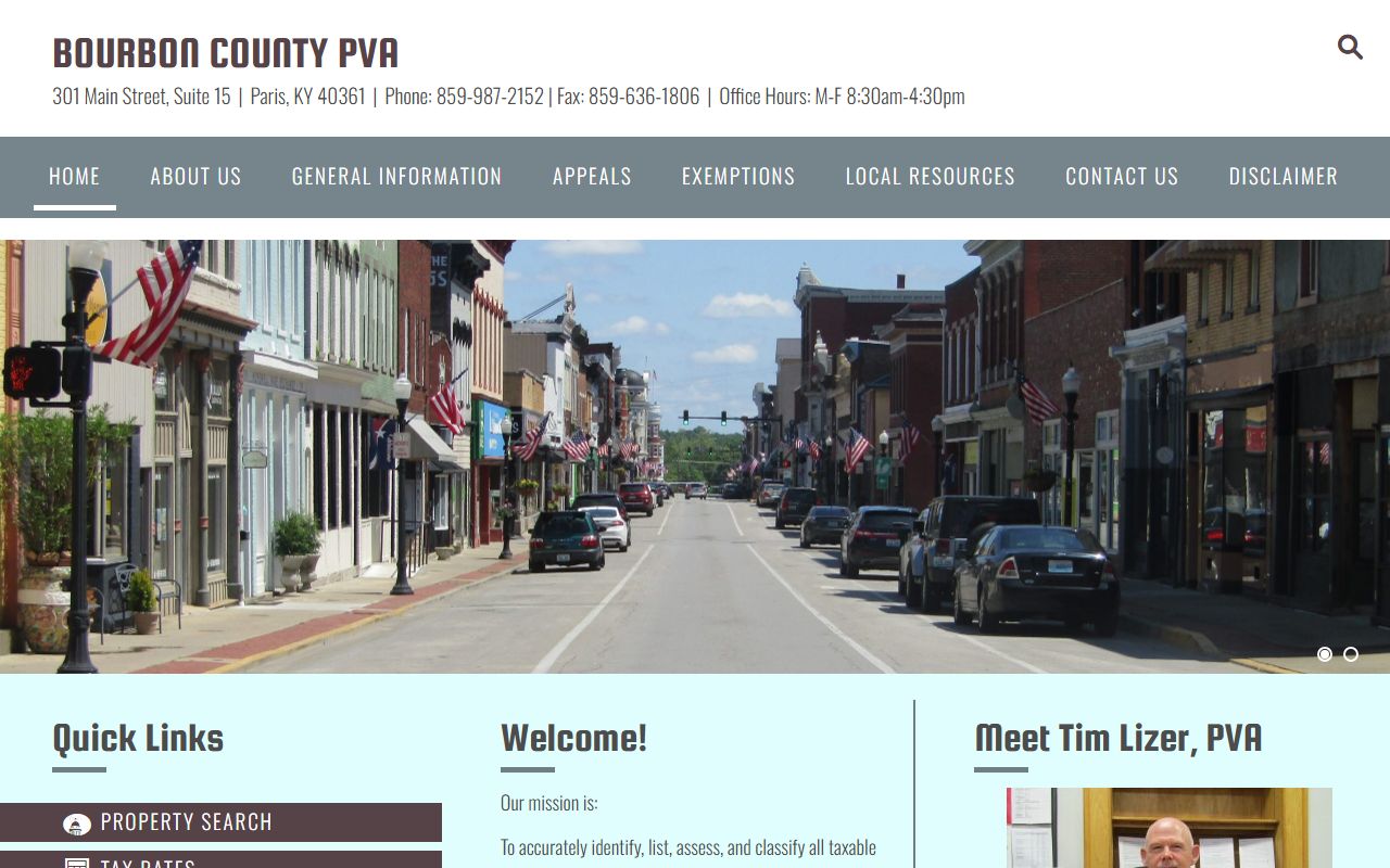 Bourbon County PVA homepage