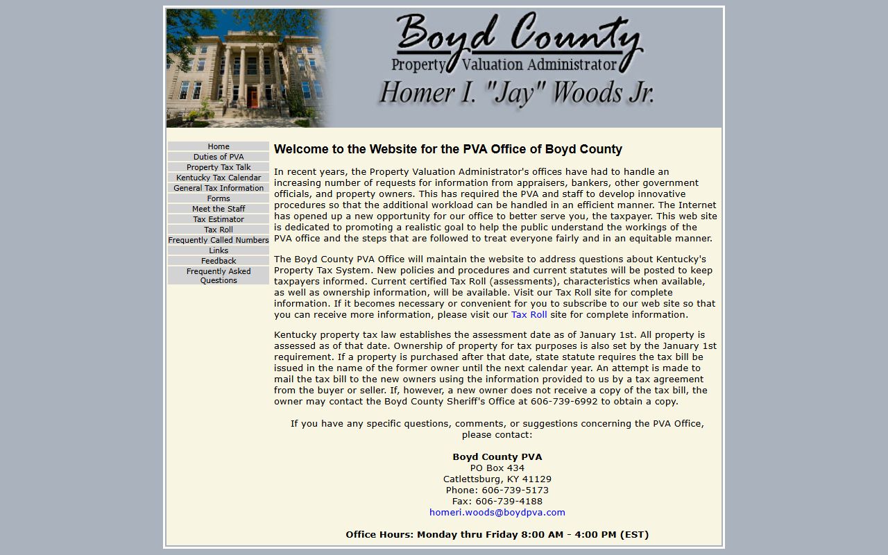 Boyd County PVA homepage