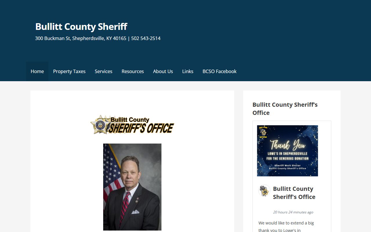 Bullitt County Sheriff tax payment