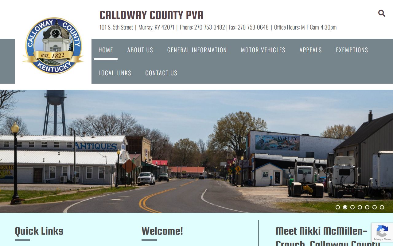 Calloway County PVA homepage