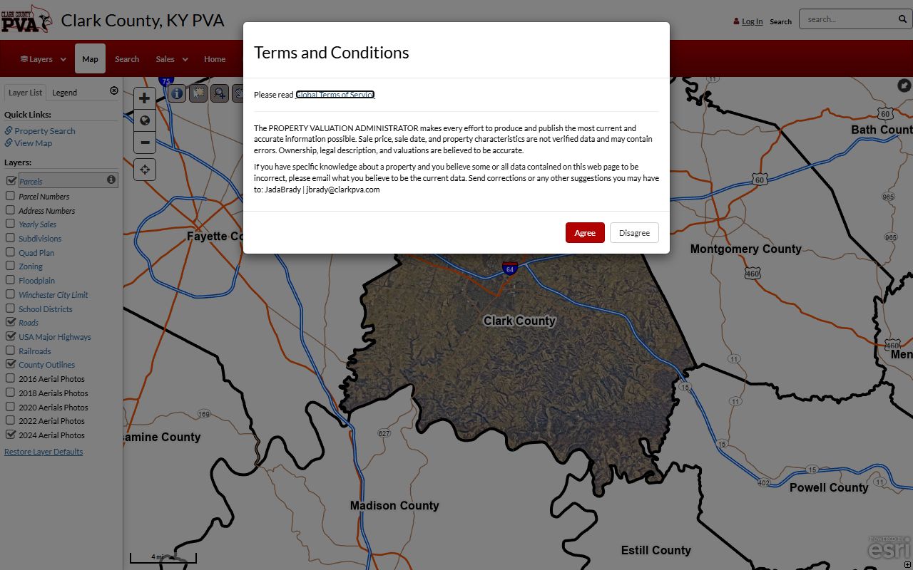 Clark County property search