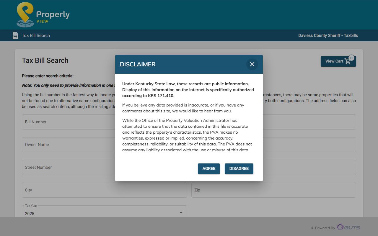 Daviess County online tax payment portal