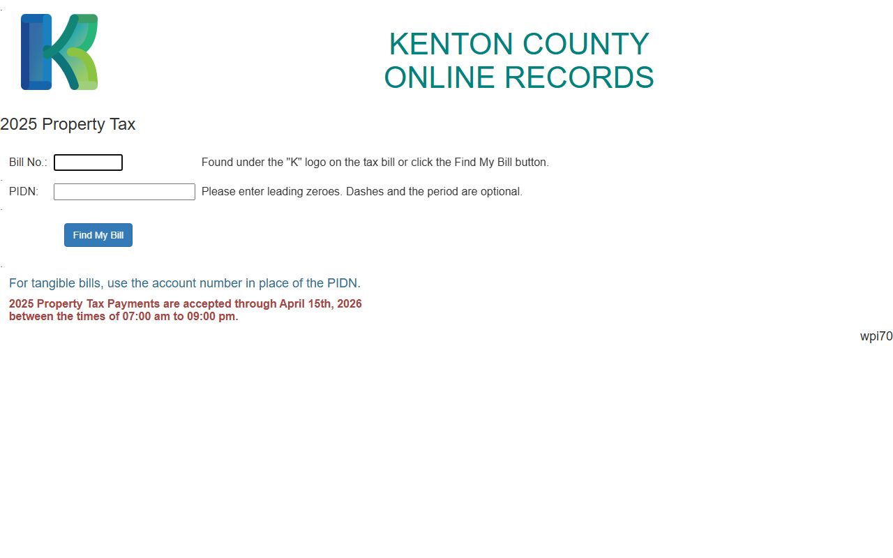 Kenton County tax payment portal