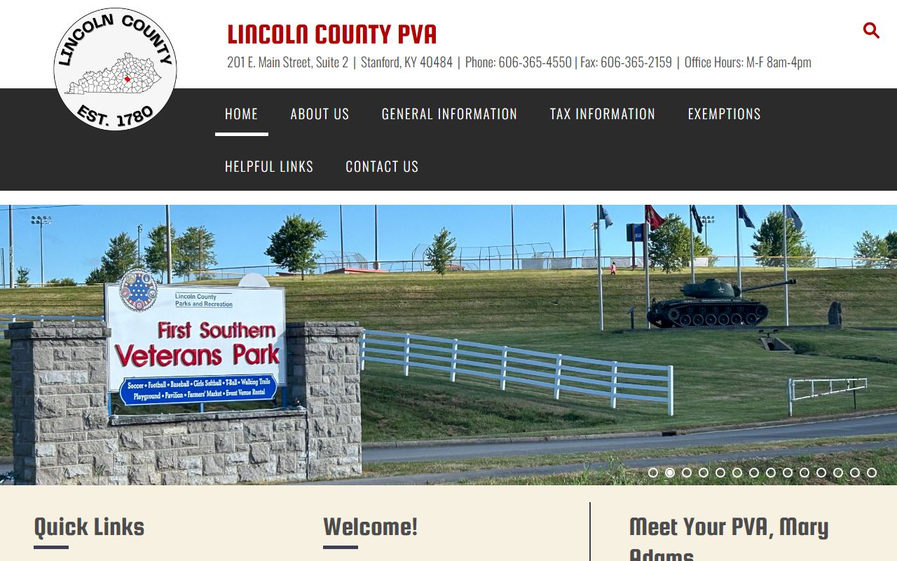 Lincoln County PVA homepage
