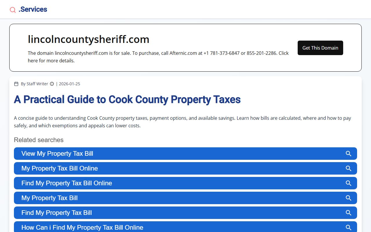Lincoln County tax payment