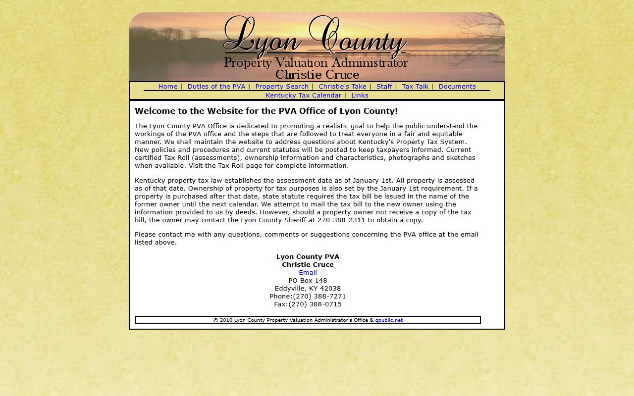 Lyon County property records