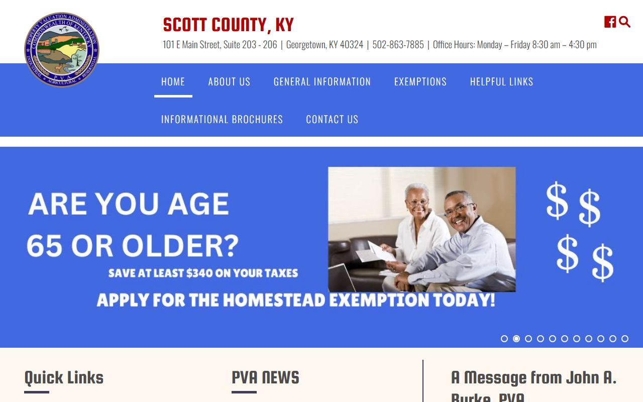 Scott County PVA homepage