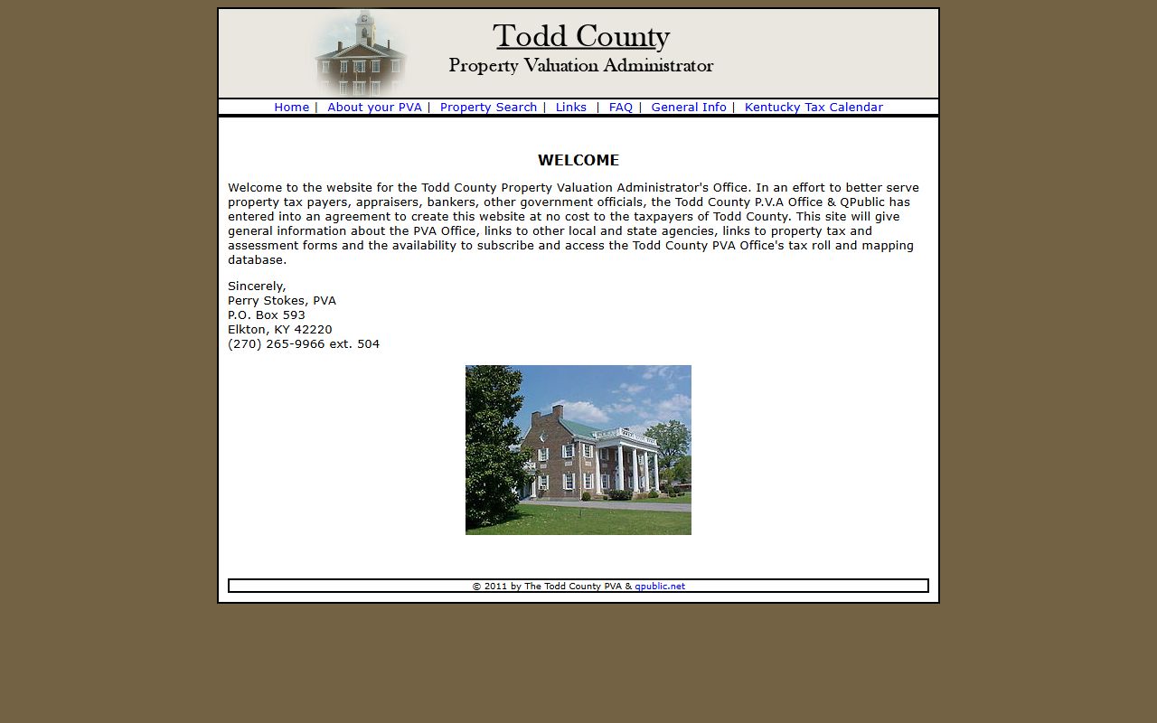 Todd County PVA homepage